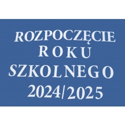 napis z filcu  rozpoczęcie roku szkolnego